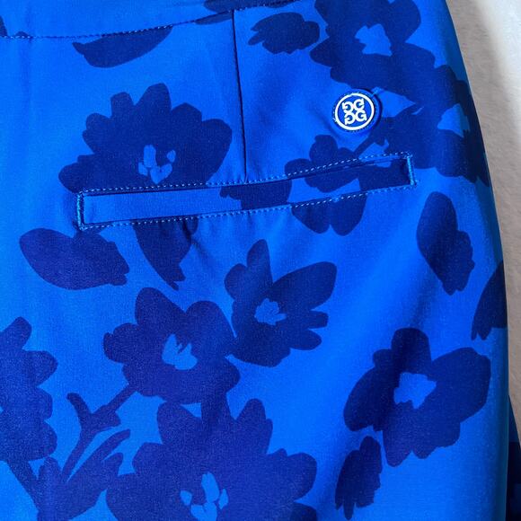 G/Fore Floral Print Golf Skort Blue Women’s Size 2 Performance Activewear - Picture 3 of 6
